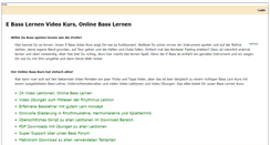 Desktop Screenshot of bass-lernen.org