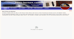 Desktop Screenshot of bass-lernen.com