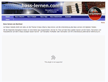 Tablet Screenshot of bass-lernen.com